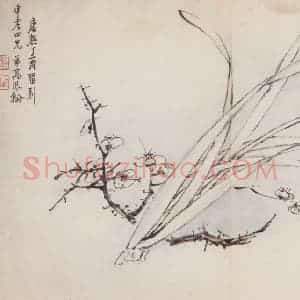 清代 高凤翰《花卉册十开》国画花鸟作品图片赏析
