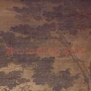 清代 高凤翰《梧桐竹石图》国画花鸟作品图片赏析