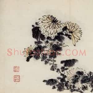 清代 高凤翰《花卉册十开》国画花鸟作品图片赏析