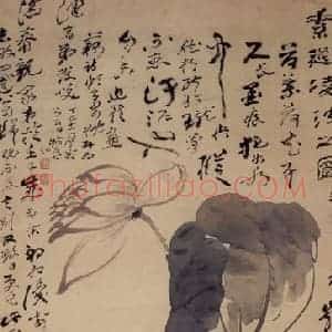 清代 高凤翰《素袜凌波图》国画花鸟作品图片赏析