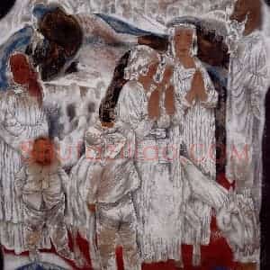1995年 唐勇力《敦煌之梦》国画人物作品图片赏析