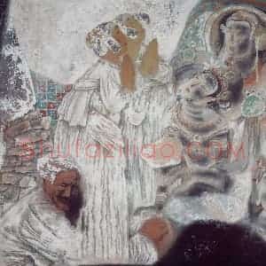 1995年 唐勇力《敦煌之梦》国画人物作品图片赏析