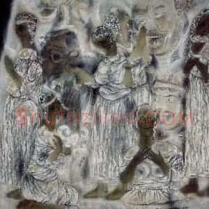1992年 唐勇力《敦煌之梦》国画人物作品图片赏析