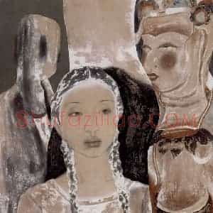 1998年 唐勇力《敦煌之梦》国画人物作品图片赏析