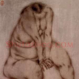 1985年 唐勇力《人体》国画人物作品图片赏析