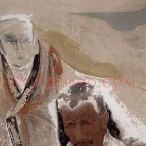1998年 唐勇力《敦煌之梦》国画人物作品图片赏析