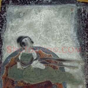 1991年 唐勇力《琵琶行》国画人物作品图片赏析