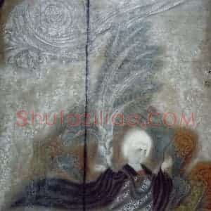 1991年 唐勇力《丽人图》国画人物作品图片赏析