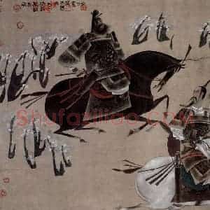 1988年 唐勇力《桃园三结义》国画综合作品图片赏析