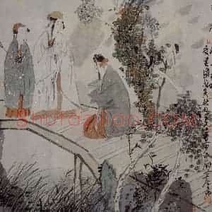 1998年 唐勇力《轻风图》国画人物作品图片赏析