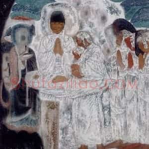 1995年 唐勇力《敦煌之梦》国画人物作品图片赏析