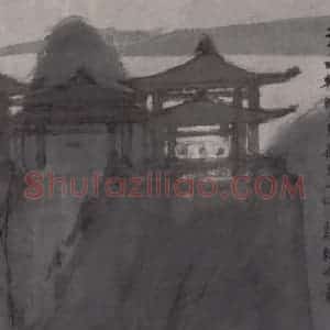 1944年 傅抱石《玉人何处教吹箫》国画人物作品图片赏析