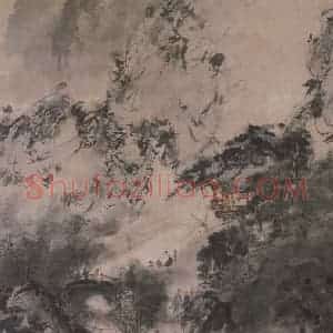 1944年 傅抱石《兰亭雅集》国画综合作品图片赏析
