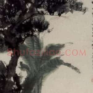 1944年 傅抱石《醉僧图》国画人物作品图片赏析