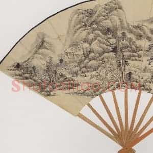 民国 张玄《仿古山水》国画山水作品图片赏析
