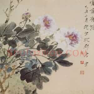 现代 唐云《富贵有余》国画花鸟作品图片赏析