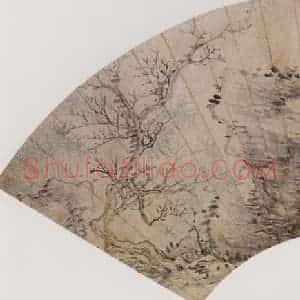 清代 奚冈《仿恽南田山水》国画山水作品图片赏析