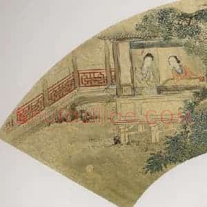 清代 费丹旭《仕女》国画综合作品图片赏析
