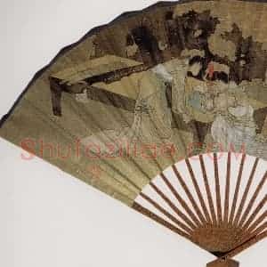 清代 任颐《检书烧烛》国画人物作品图片赏析