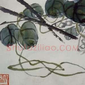 民国 齐璜《草虫》国画山水作品图片赏析