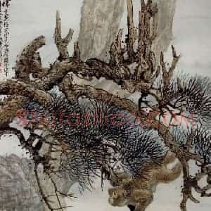 民国 程璋《封侯图》国画花鸟作品图片赏析