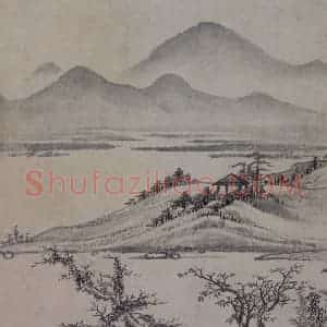 明代 项圣谟《山水花卉图册》国画山水作品图片赏析