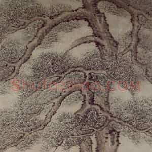 明代 项圣谟《松竹图轴》国画花鸟作品图片赏析