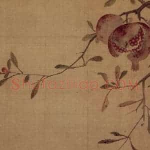 明代 项圣谟《花果图册》国画花鸟作品图片赏析