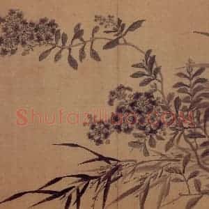 明代 项圣谟《花果图册》国画花鸟作品图片赏析