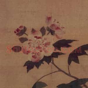 明代 项圣谟《花果图册》国画花鸟作品图片赏析