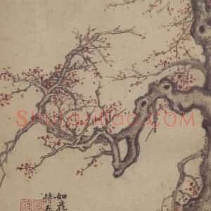 明代 项圣谟《山水诗意图册》国画山水作品图片赏析