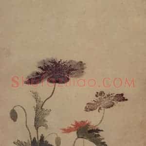明代 项圣谟《易庵妙绘图册》国画花鸟作品图片赏析