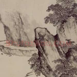 明代 项圣谟《山水花卉图册》国画山水作品图片赏析