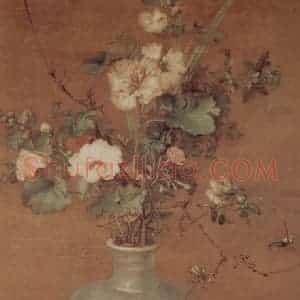 清代 朗世宁《午瑞图》国画花鸟作品图片赏析