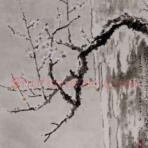 1964年 方人定《犹有花枝俏》国画山水作品图片赏析