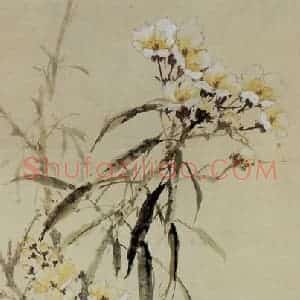 黄幻吾《花鸟图轴》国画花鸟写意作品图片赏析