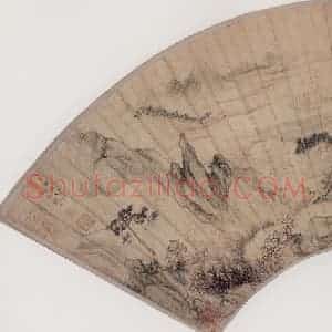 明代 魏之克《山水》国画山水作品图片赏析