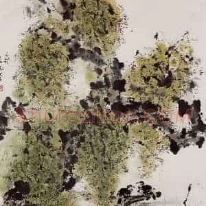 1999年 袁晓岑《滇池忆旧》国画花鸟写意作品图片赏析