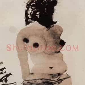 1998年 石虎《醇田》国画人物作品图片赏析