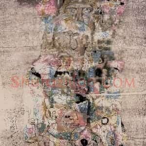 2004年 石虎《兵众图》国画人物作品图片赏析