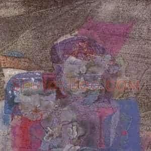 2003年 石虎《北骑图》国画人物作品图片赏析