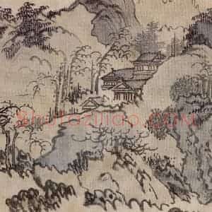 溥心畲《仿燕文贵山水手卷》国画综合作品图片赏析