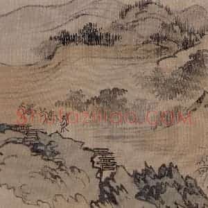 溥心畲《仿燕文贵山水手卷》国画综合作品图片赏析