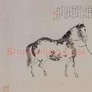 溥心畲《杜甫诗意》国画综合作品图片赏析