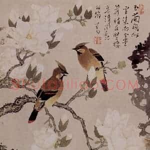 溥心畲《玉堂清风》国画花鸟作品图片赏析