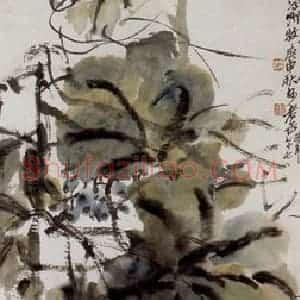 民国 吴昌硕《葡萄》国画花鸟作品图片赏析