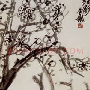 民国 吴昌硕《十二洞天册》国画花鸟作品图片赏析