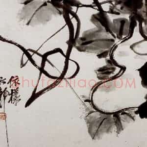 民国 吴昌硕《花卉册》国画花鸟作品图片赏析