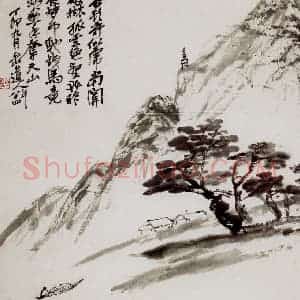 民国 吴昌硕《汗漫境心册》国画花鸟作品图片赏析