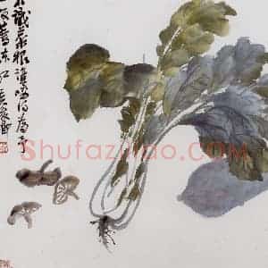 清代 吴昌硕《花卉册》国画花鸟作品图片赏析
